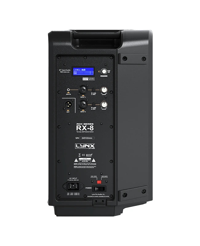 Lynx RX-8 Cabina activa 8" panel trasero