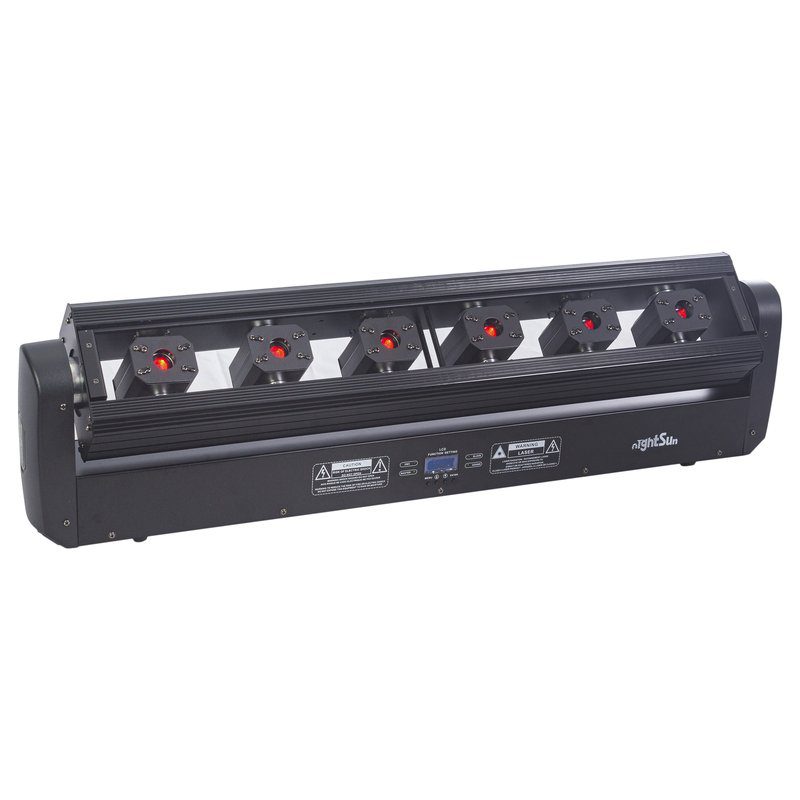 Nightsun SD504 Laser rojo 500 mW 6 canones DMX512