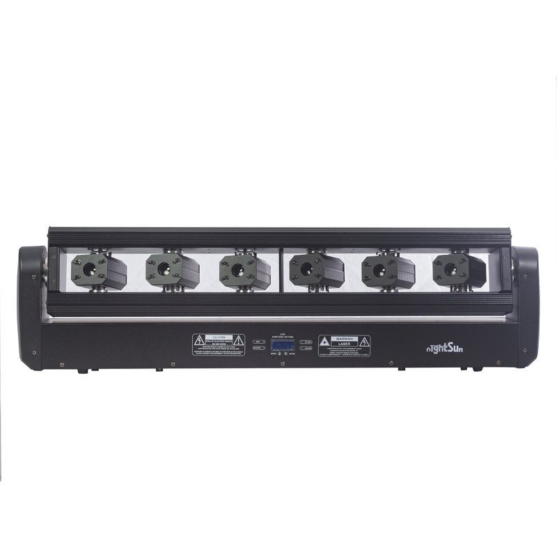 Nightsun SD504 RGB Laser 500 mW 6 canones DMX