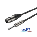 Roxtone SMXJ210L1 Cable de micrófono jack XLR 3 polos a plug TS 6.3 mm 1 m