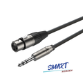 Roxtone SMXJ220L2 Cable de micrófono jack XLR 3 polos a plug TRS 6.3 mm 2 m