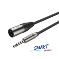 Roxtone SMXJ250L1 Cable para micrófono plug XLR 3 polos a plug TS 6.3 mm 1 m