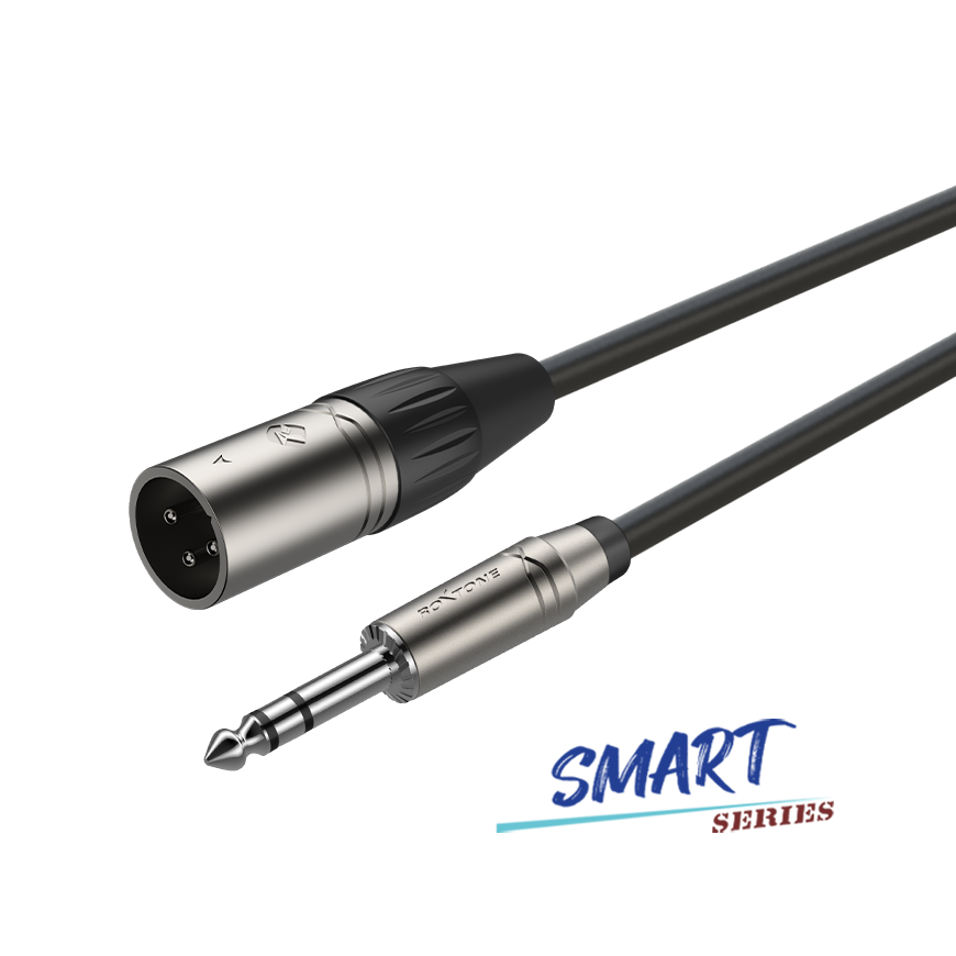Roxtone SMXJ260L1.8 Cable para señal de consolas plug XLR 3 polos a plug TRS 6.3 mm 1.8 m