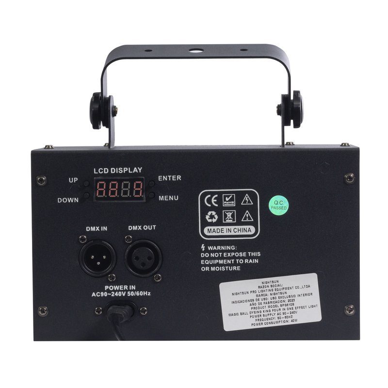 Nightsun SPG610B Luz LED multiefectos 4 en 1 14 canales