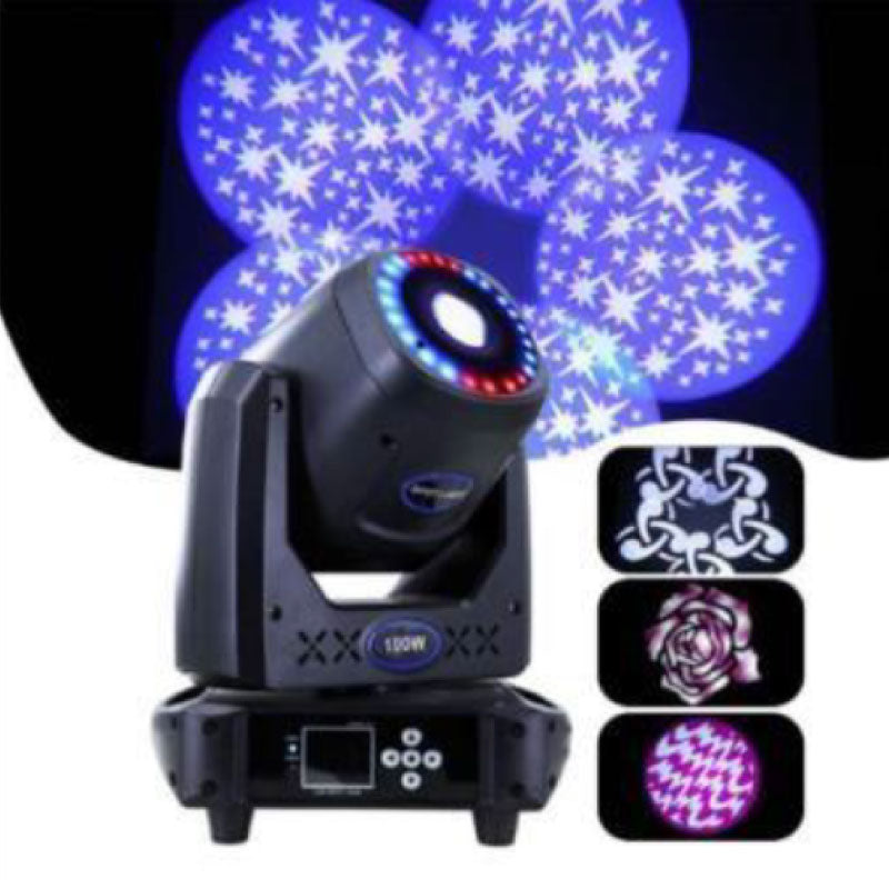 VA ProLED Cabeza móvil LED spot 120 W + simulación de aro, 3 en 1