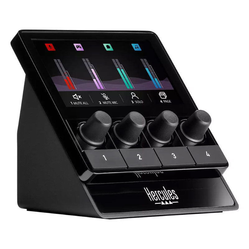 Hercules Stream 100 Controlador de audio para streaming pantalla LCD