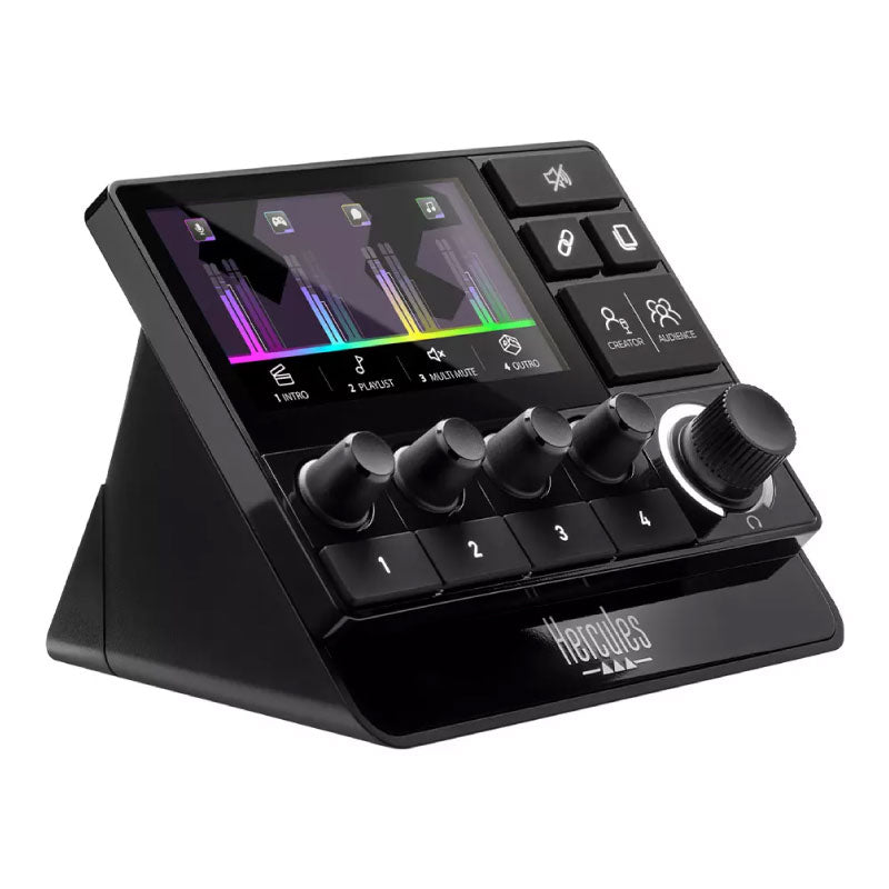 Hercules Stream 200 XLR Controlador de audio para streaming con entrada XLR