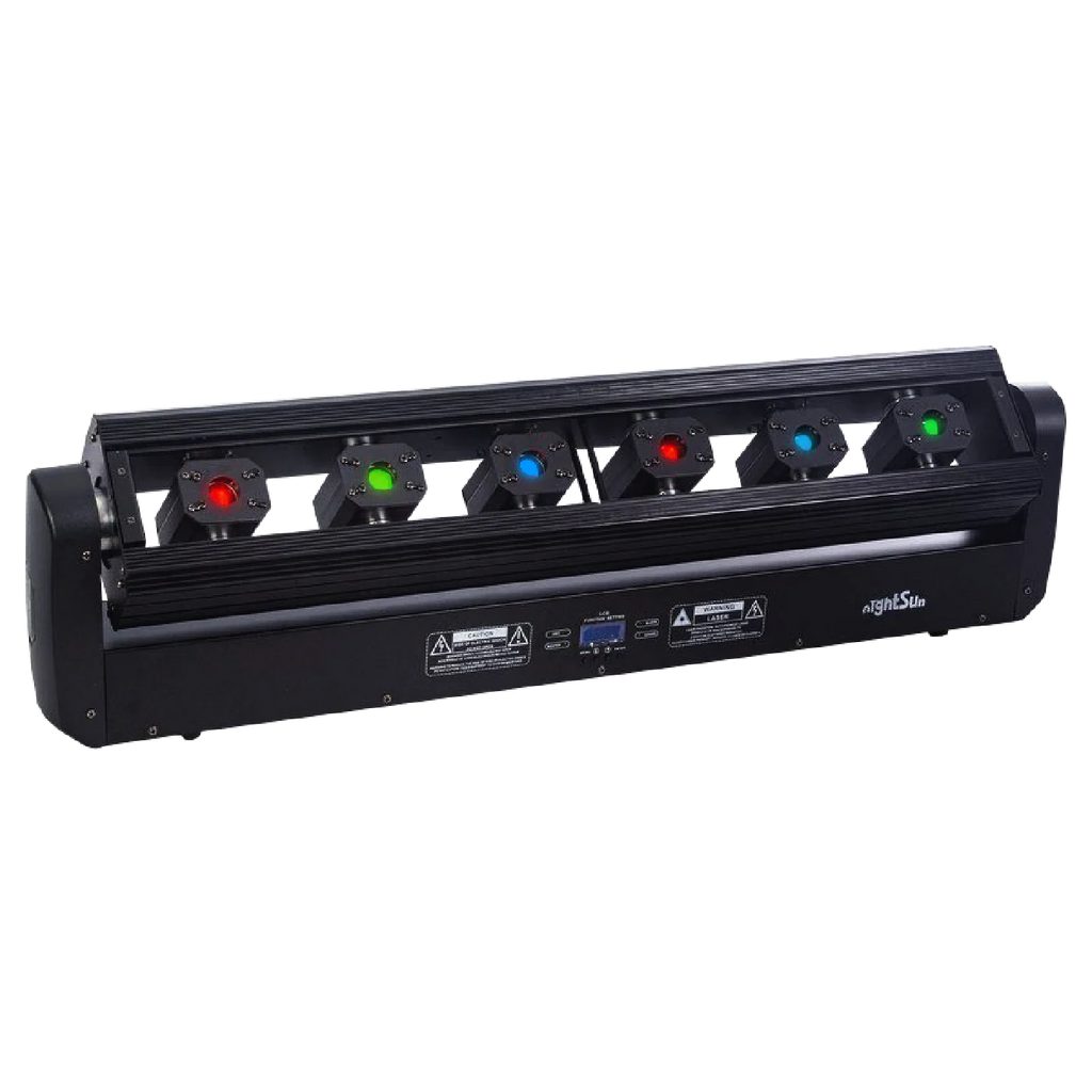 Nightsun SD504 RGB Laser 500 mW 6 canones DMX