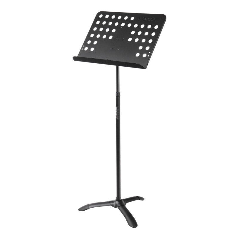 Superfix XSM304B Atril de música plato metálico perforado base trípode de acero