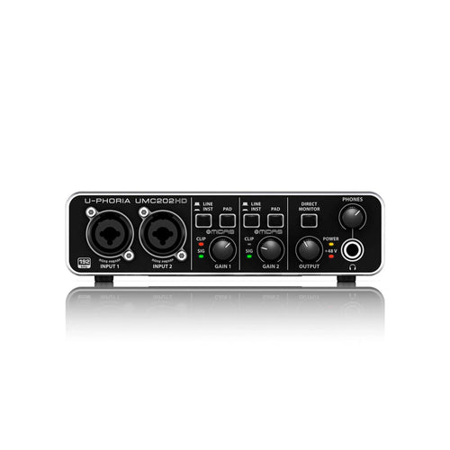 Behringer UMC202HD Interfaz USB 2 entradas Midas HD