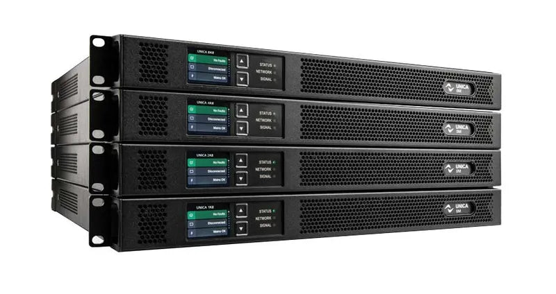 Powersoft UNICA 8K8 Amplificador de instalación 8 canales 8000 W con DSP y Dante
