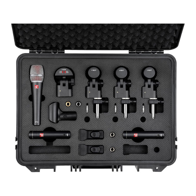 sE Electronics V Pack Arena Kit de 7 micrófonos para batería completa