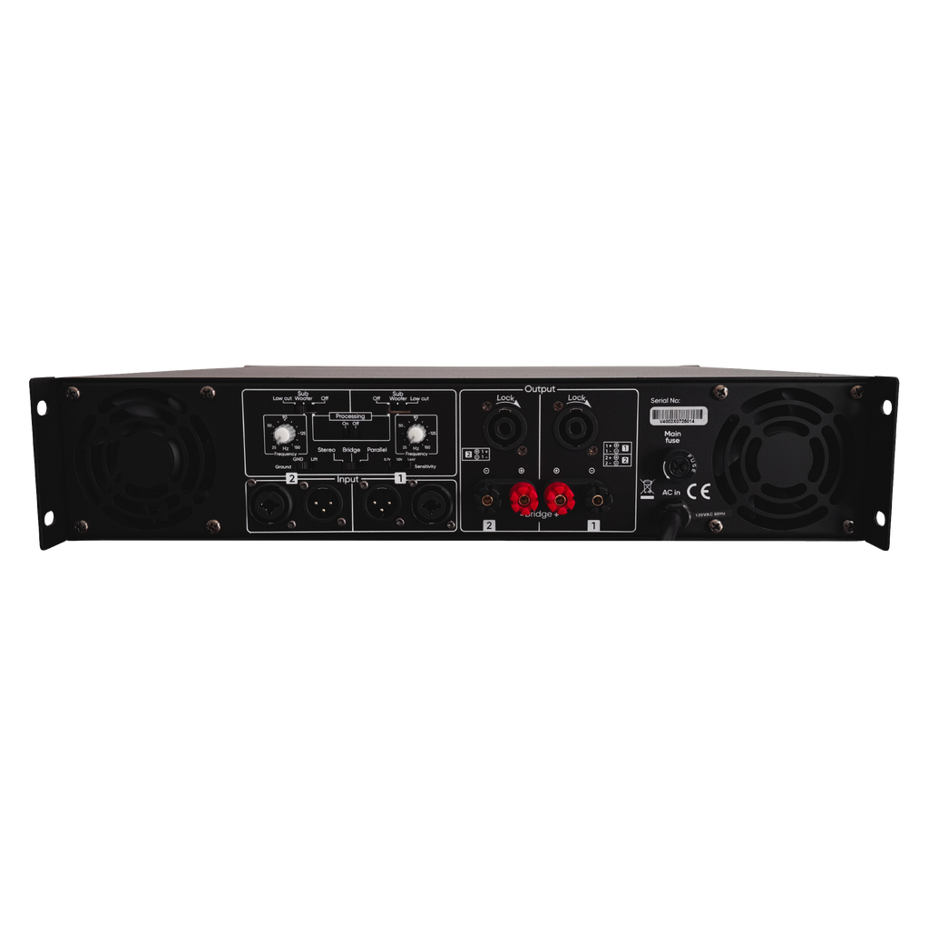 Vento V4002X Amplificador estéreo clase H con crossover 850 W