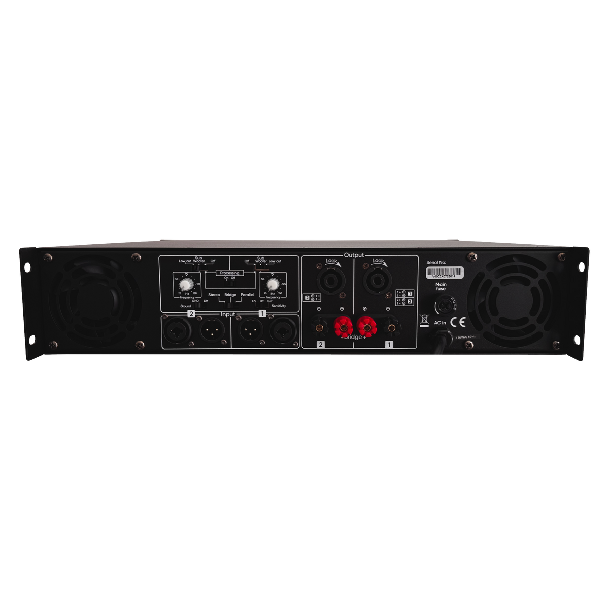 Vento V4002X Amplificador estéreo clase H con crossover 850 W