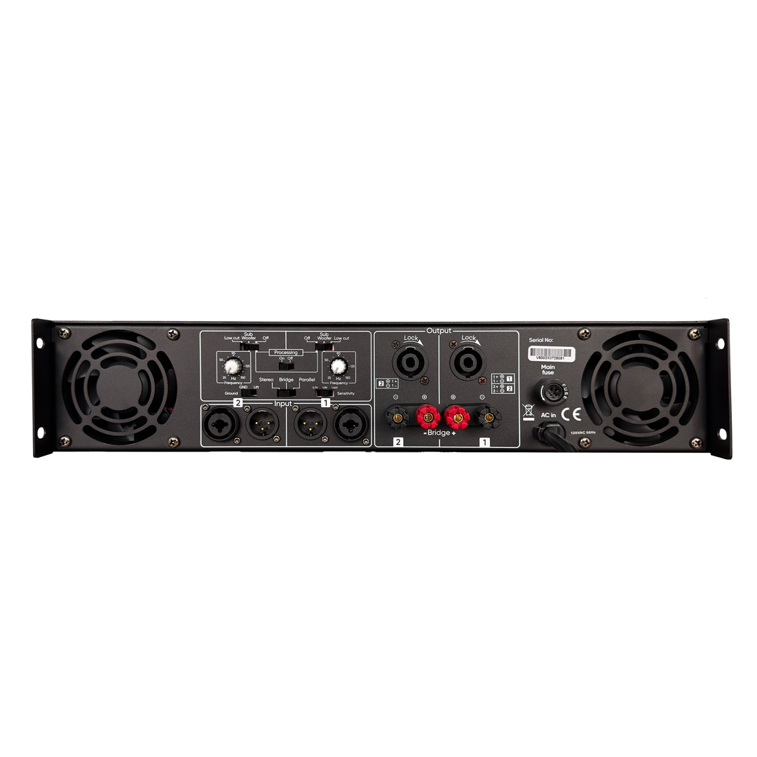 Vento V6002X Amplificador estéreo clase H con crossover 1200 W