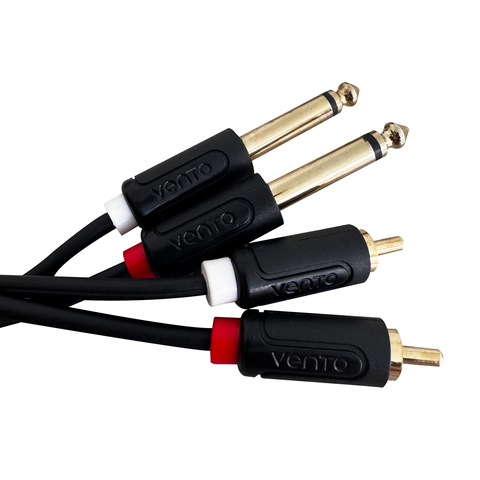 Vento WORK2RCA Extensión 2 RCA a 2 plug 6,35 mm 2 m