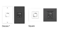 Powersoft WMP Level Square Control de volumen de pared formato cuadrado