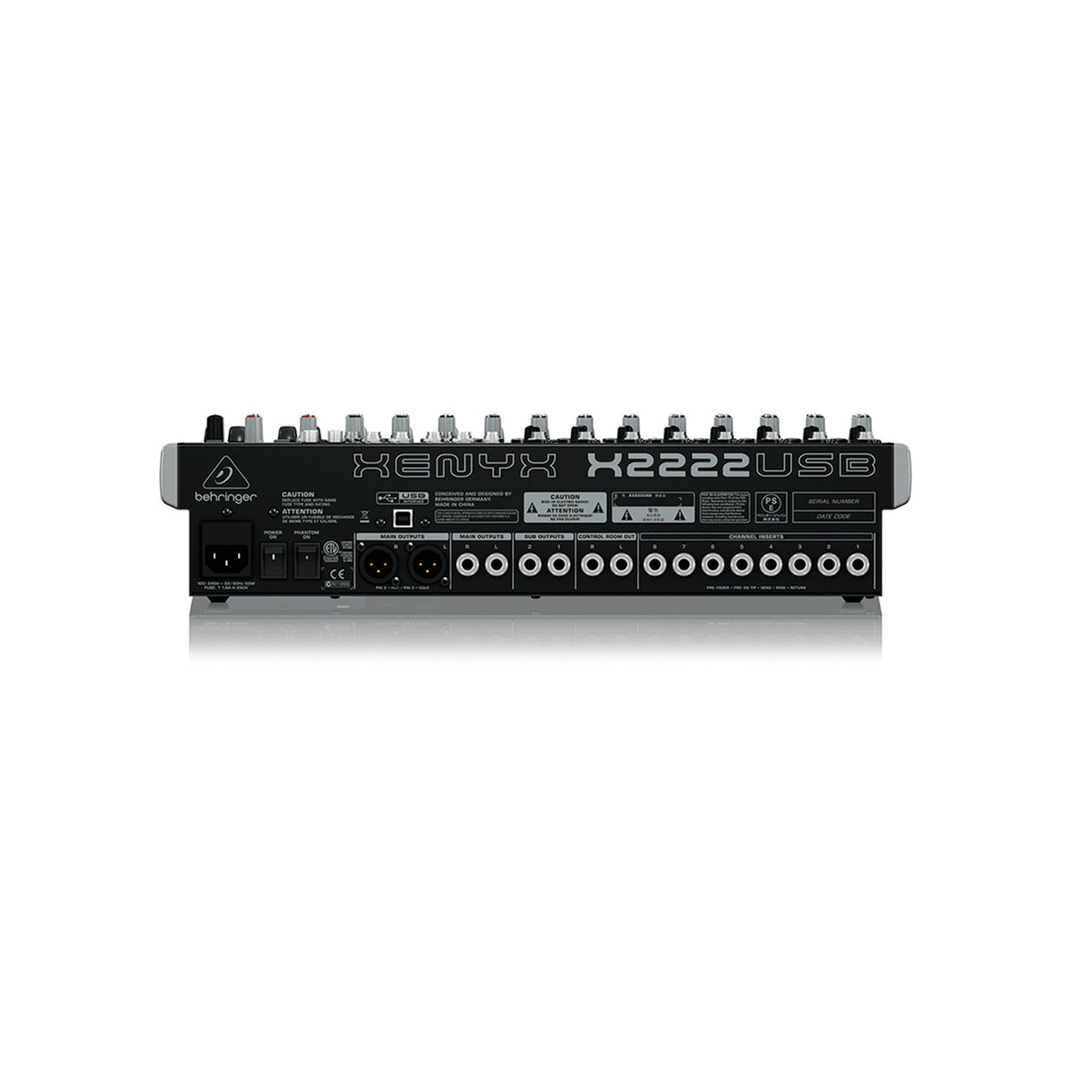 Behringer X2222USB Mezclador análogo 8 canales USB