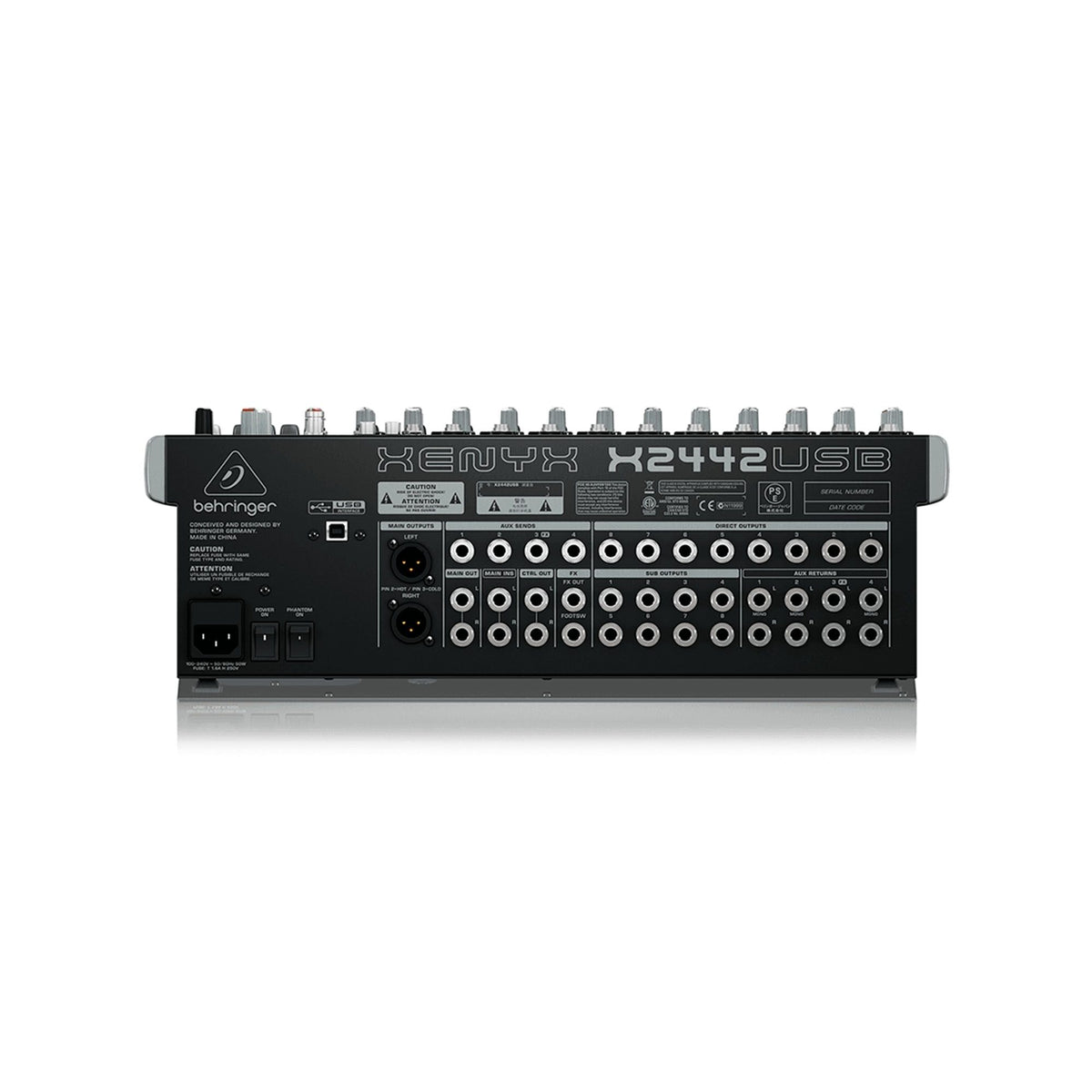 Behringer X2442USB Mezclador análogo 10 canales USB