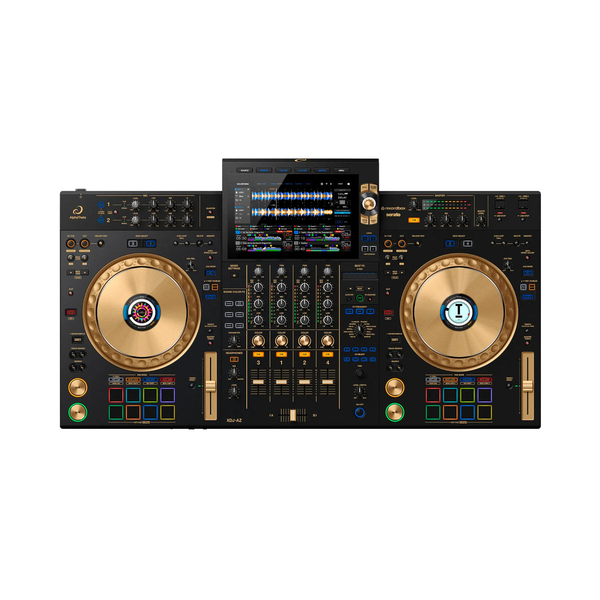 AlphaTheta XDJ-AZ-N Sistema DJ todo en uno 4 canales dorado