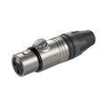 Roxtone XF3NT Conector XLR hembra 3 polos carcasa niquelada