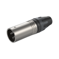 Roxtone XM3NT Conector XLR macho 3 polos carcasa niquelada