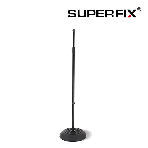 Superfix XMS601BP01 Soporte de micrófono base redonda de metal 84-155 cm