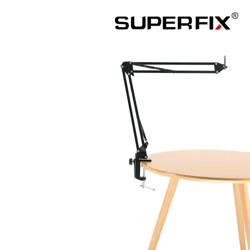 Superfix XMS718B Brazo articulado de escritorio para micrófono 25 cm