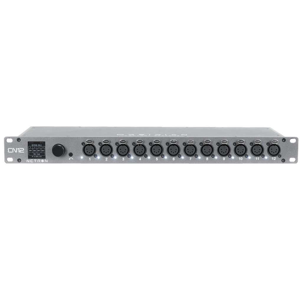 Obsidian Netron EN12 Splitter/nodo DMX RDM Art-Net sACN 12 puertos