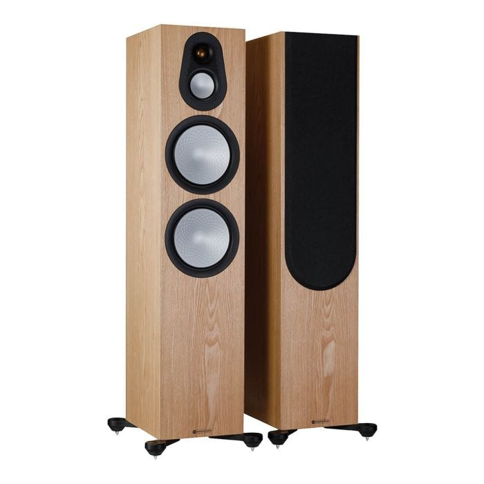 Monitor Audio Silver 500 7G Ash Parlantes HiFi de piso 3 vías 2x8" 250 W RMS (par)