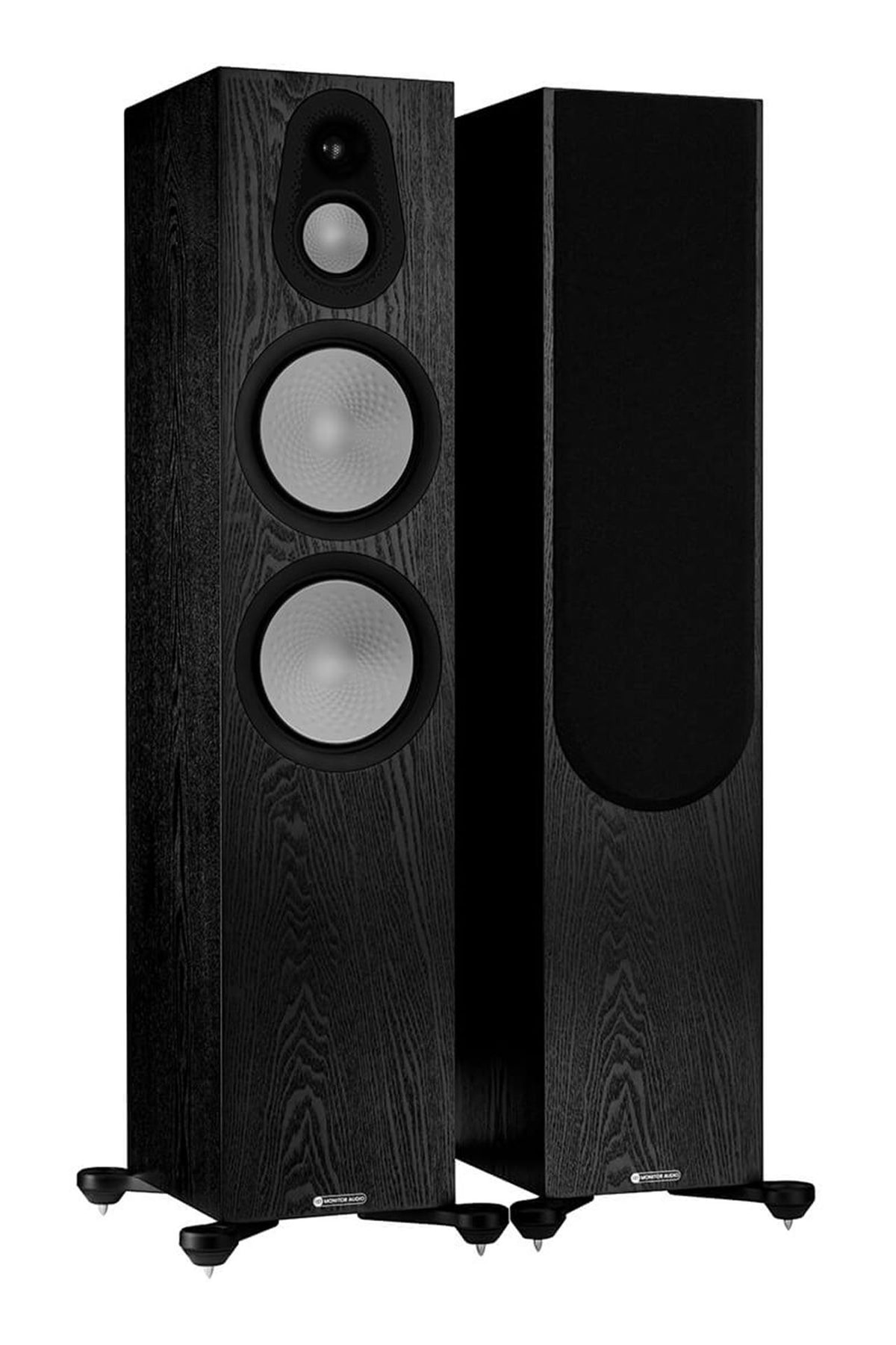 Monitor Audio Silver 500 7G Black Oak Parlantes HiFi de piso 3 vías 2x8" 250 W RMS (par)