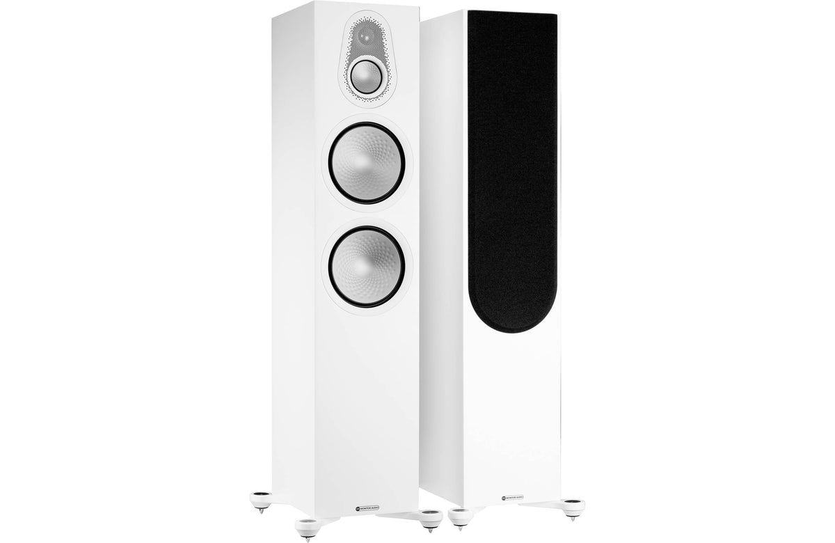 Monitor Audio Silver 500 7G Satin White Parlantes HiFi de piso 3 vías 2x8" 250 W RMS (par)