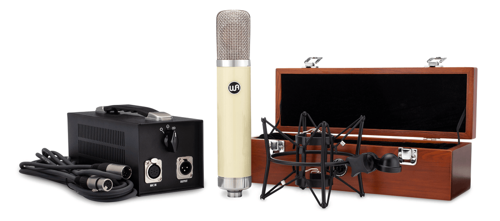 Microfono de condensador de tubo Warm Audio WA-251 cardioide, con fuente de alimentacion y estuche