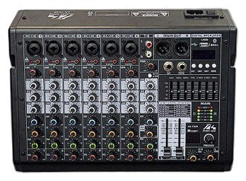 Audio King MXAKTDS8 Mixer 8 canales con DSP de 99 efectos y Bluetooth