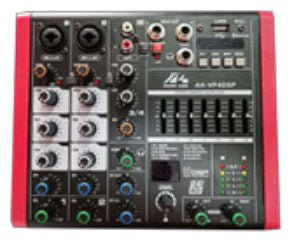 Audio King MXAKVP4DSP Mixer 4 canales con efectos DSP y Bluetooth