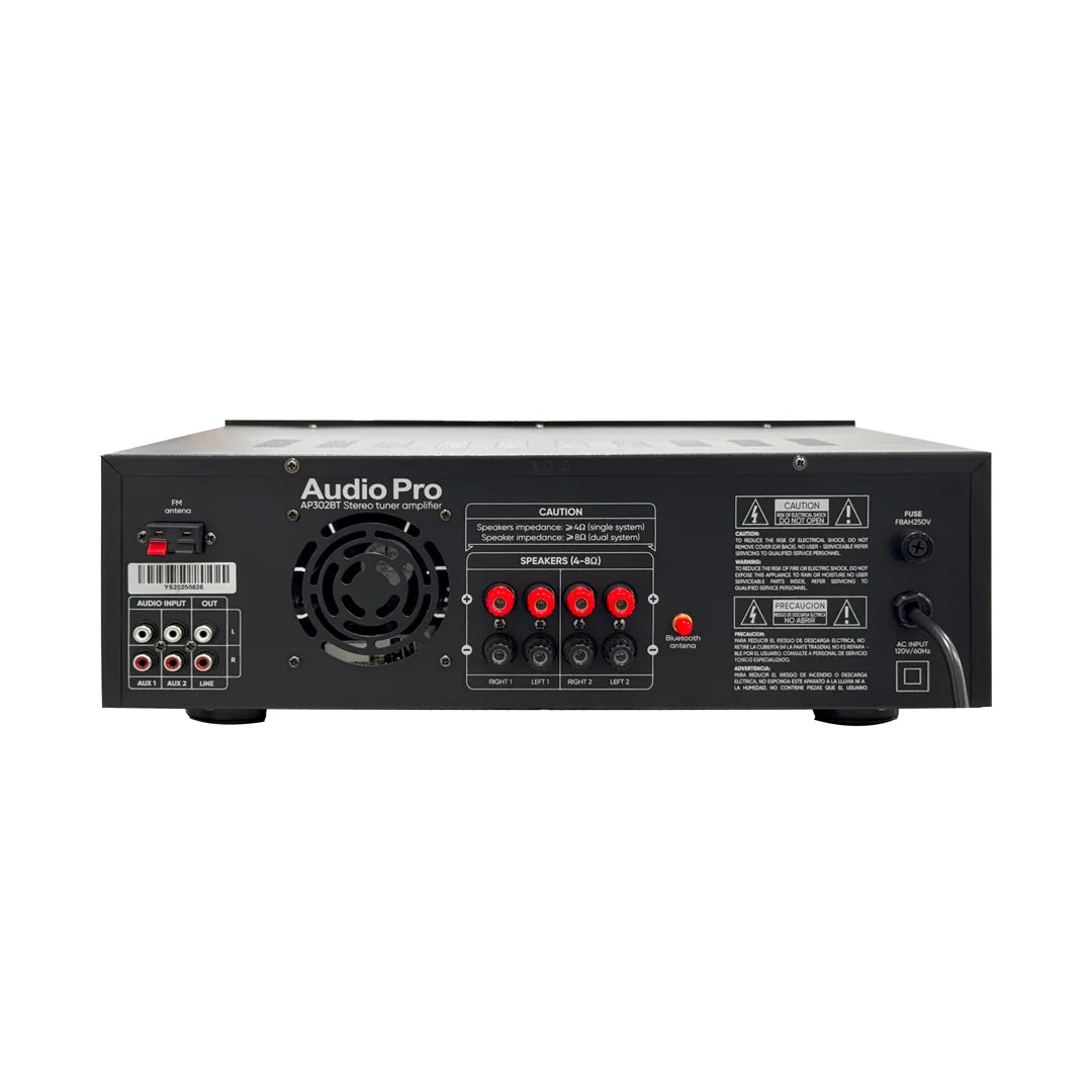AudioPro AP302BT Amplificador estéreo Bluetooth 200 W x 2