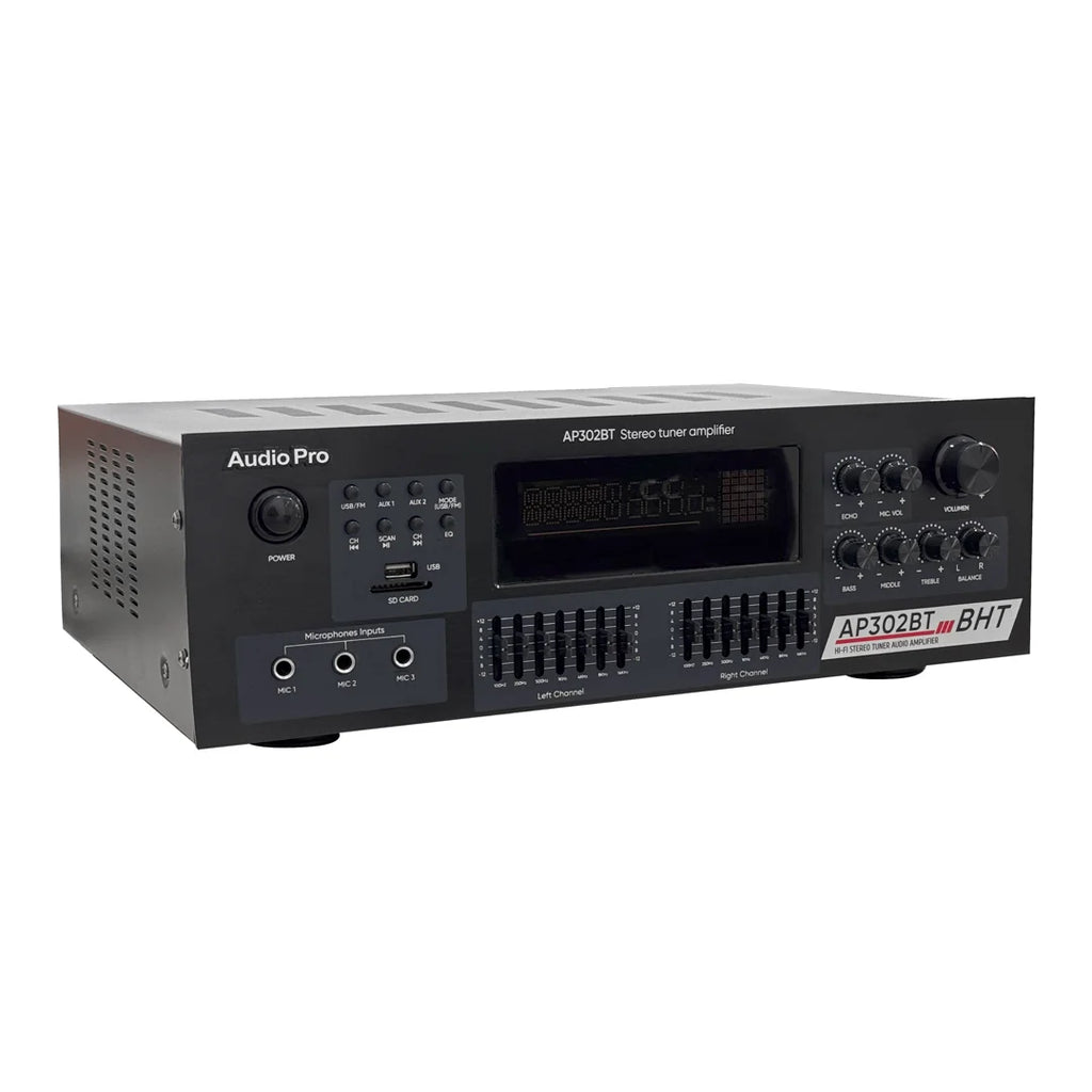 AudioPro AP302BT Amplificador estéreo Bluetooth 200 W x 2