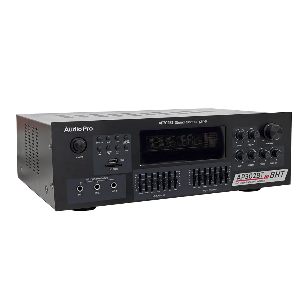 AudioPro AP302BT Amplificador estéreo Bluetooth 200 W x 2