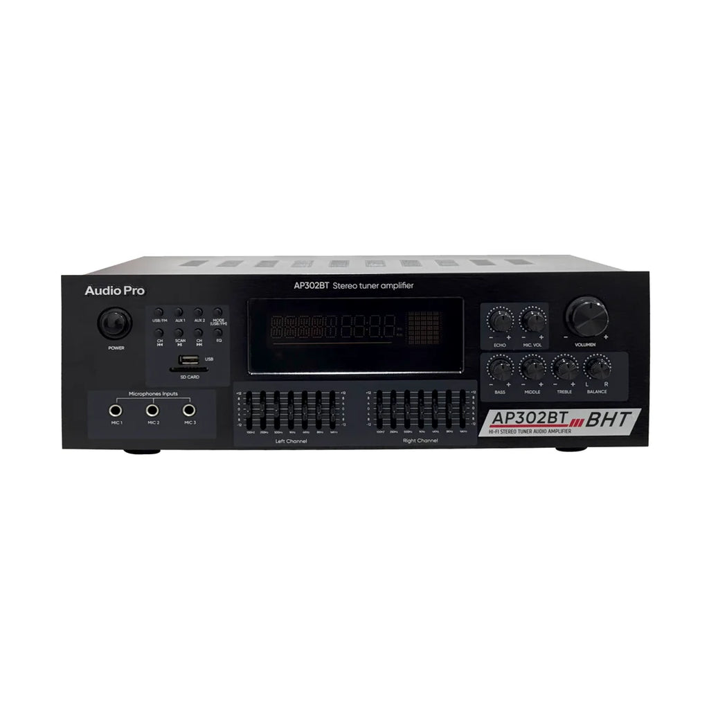 AudioPro AP302BT Amplificador estéreo Bluetooth 200 W x 2