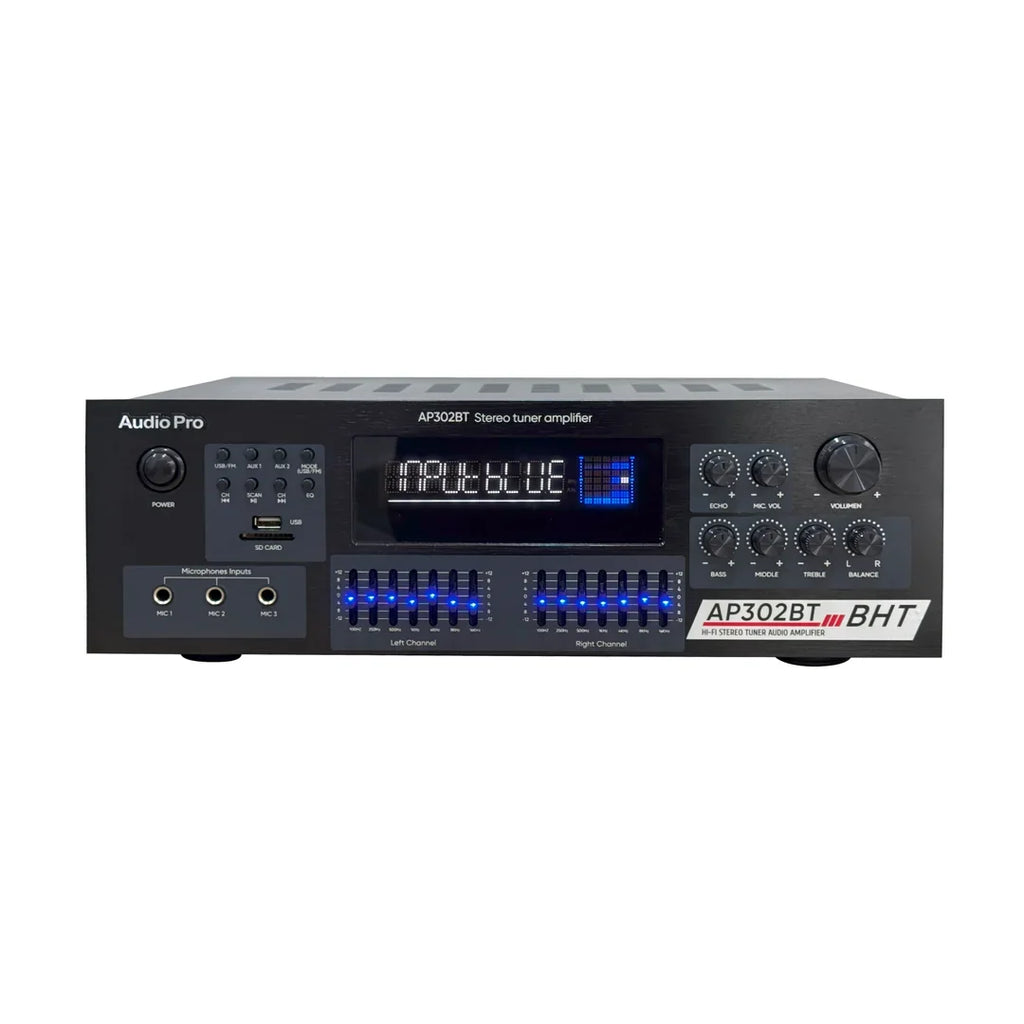 AudioPro AP302BT Amplificador estéreo Bluetooth 200 W x 2