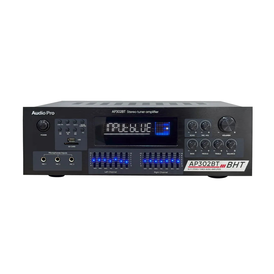 AudioPro AP302BT Amplificador estéreo Bluetooth 200 W x 2