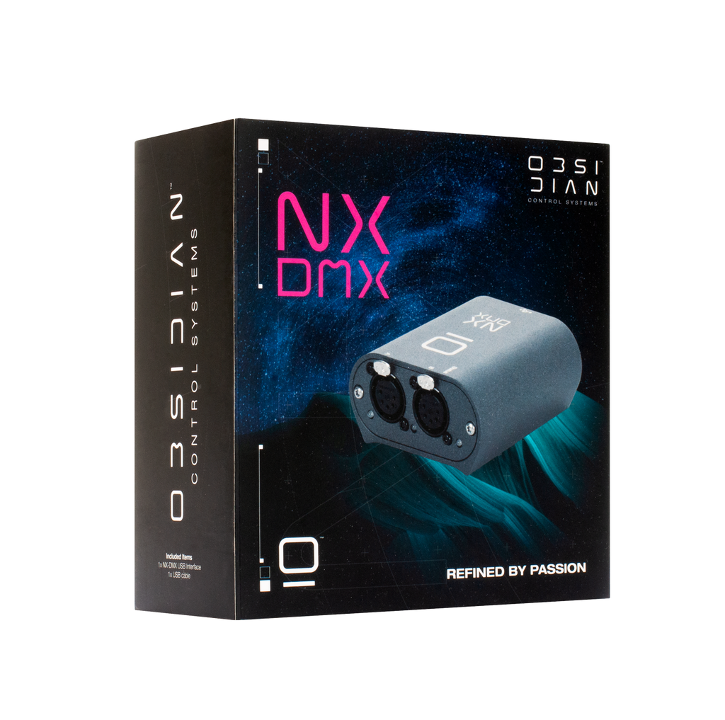 Obsidian NX DMX Interfaz USB a DMX/RDM 2 puertos