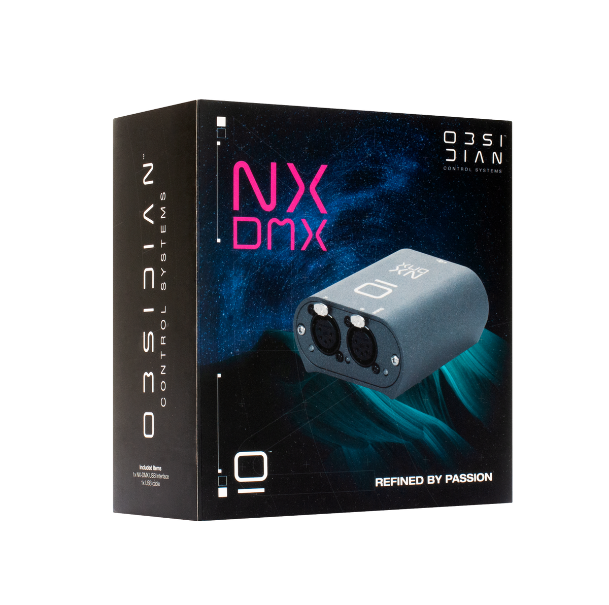 Obsidian NX DMX Interfaz USB a DMX/RDM 2 puertos