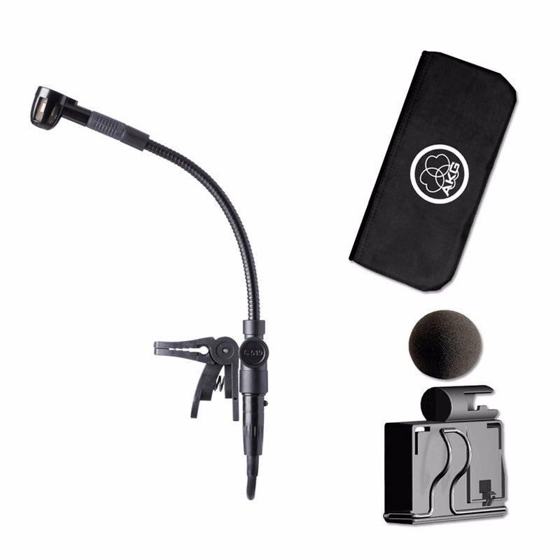 Micrófono de condensador de clip AKG C519M para instrumentos de viento