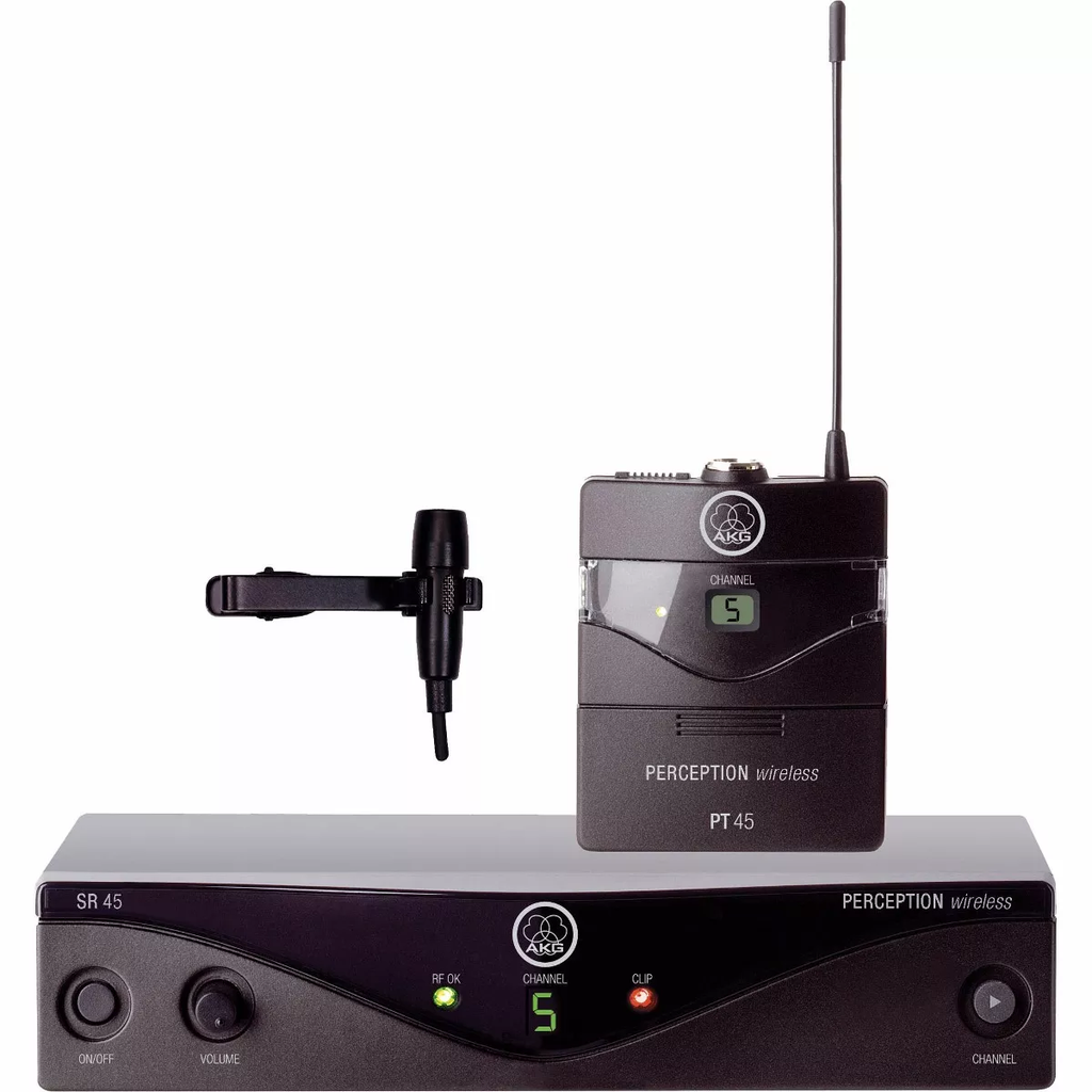 Sistema inalámbrico AKG Perception Wireless 45 Presenter Set con micrófono de solapa