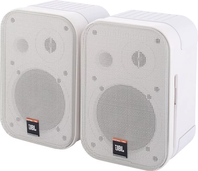 Par de parlantes JBL Control 1 Pro blancos de 5.25 pulgadas