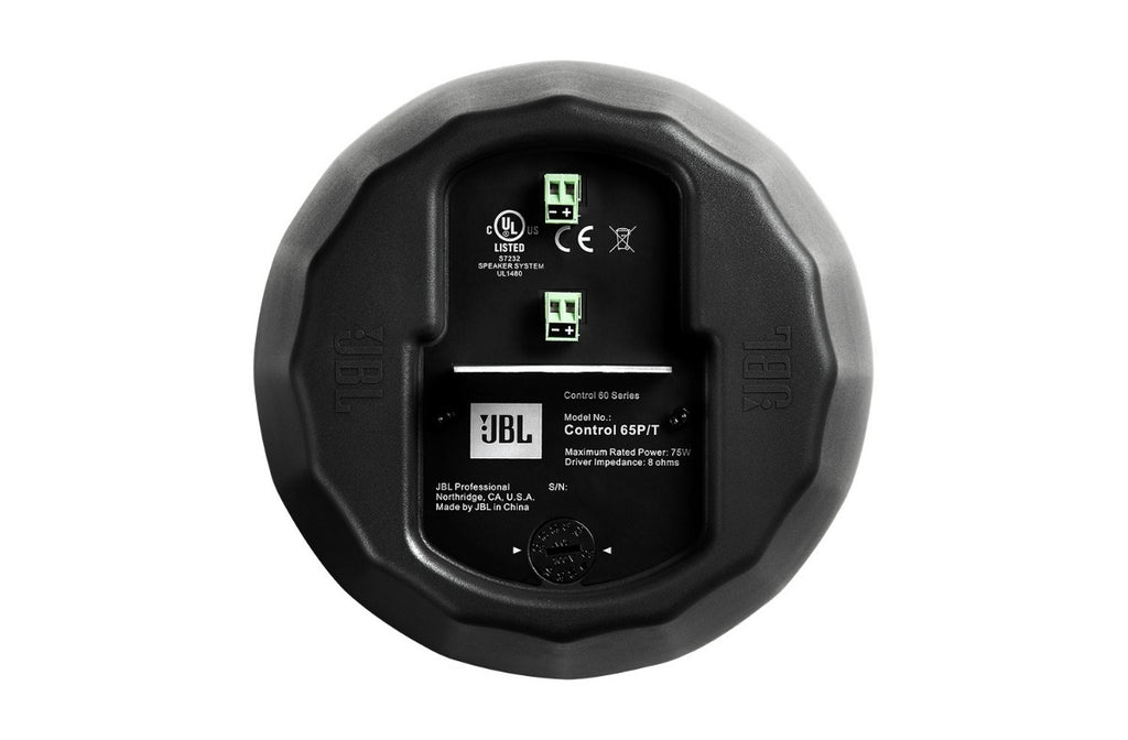 Par de parlantes colgantes JBL Control 65P/T con transformador de línea