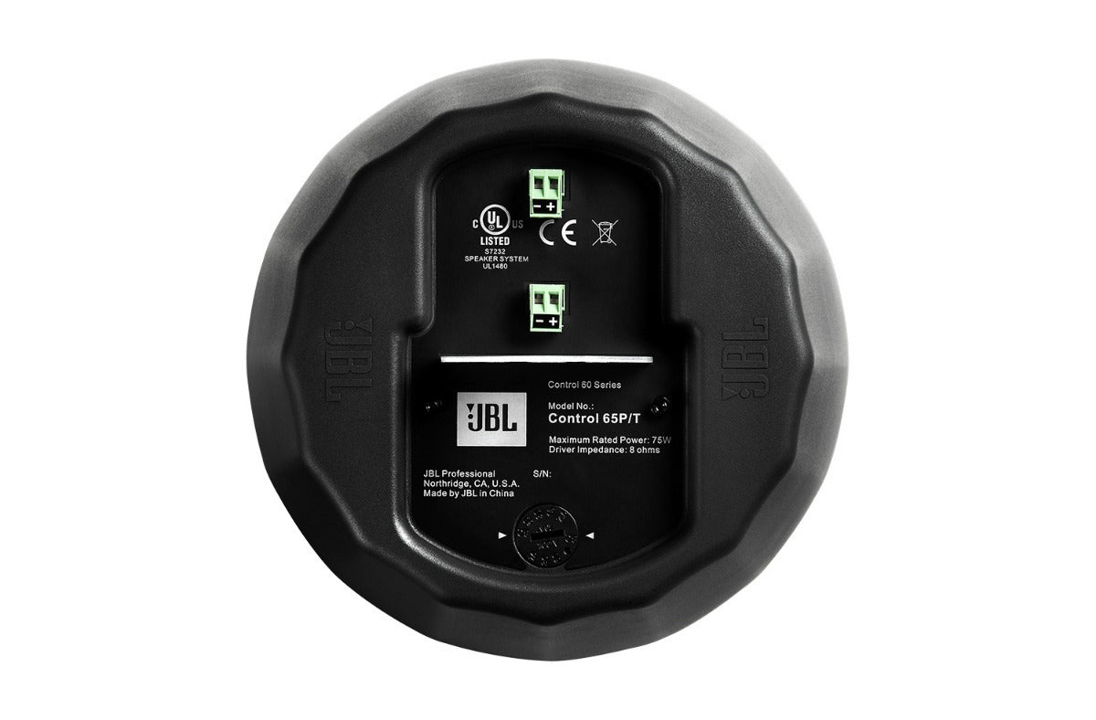 Par de parlantes colgantes JBL Control 65P/T con transformador de línea