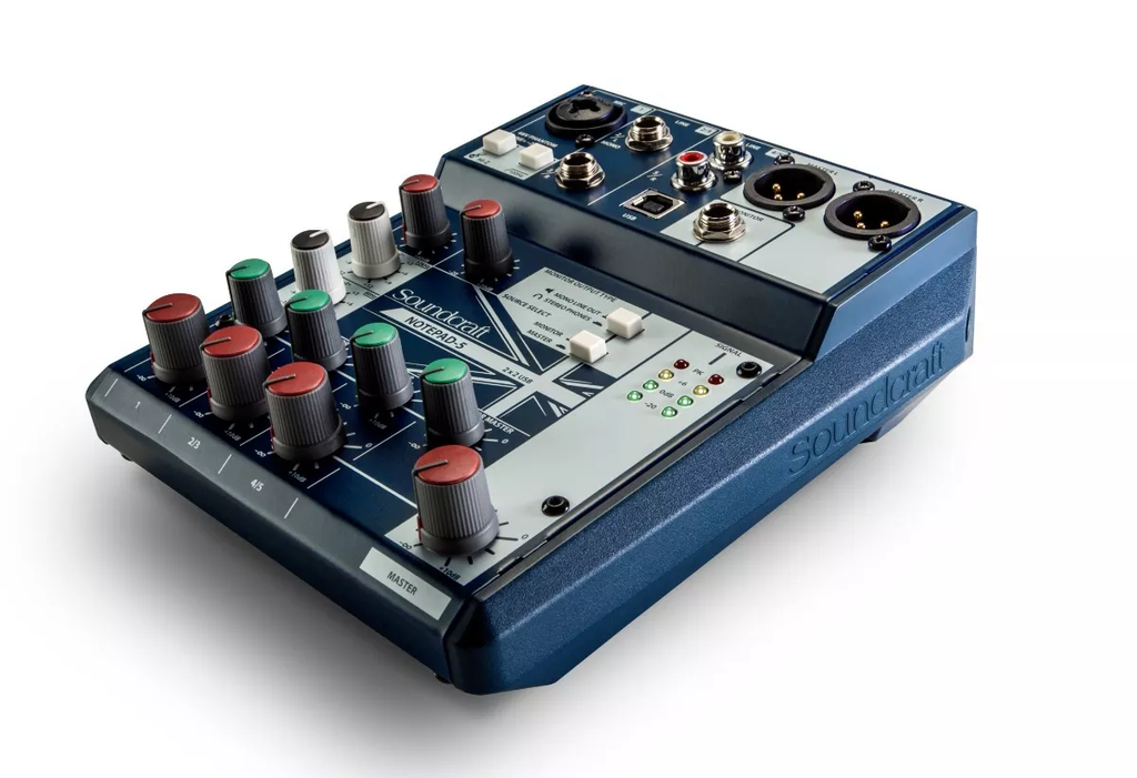 Consola análoga Soundcraft Notepad-5 de 5 canales con USB