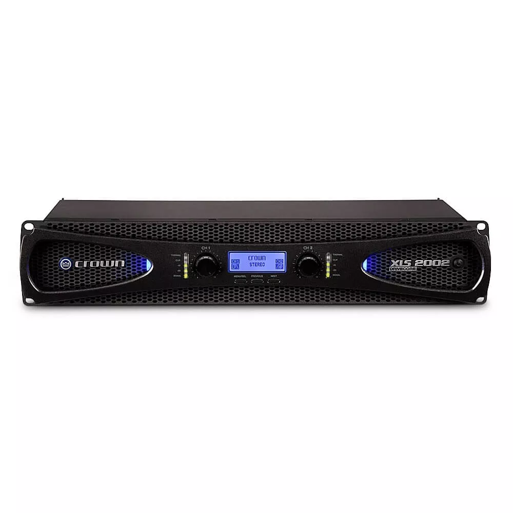 Amplificador de potencia Crown XLS 2002 de dos canales con crossover y limitador
